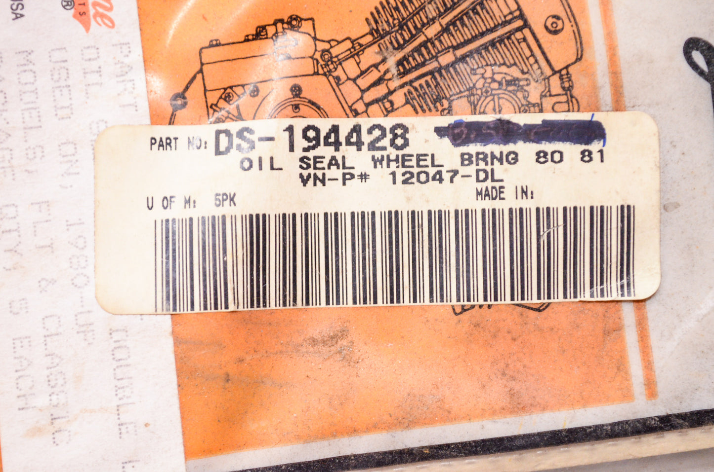 New James Gaskets Wheel Bearing Oil Seal Harley Davidson Qty 5 NOS
