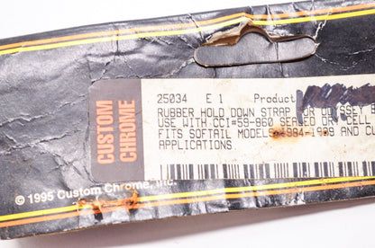 New Custom Chrome Rubber Battery Hold Down Strap Harley Davidson NOS