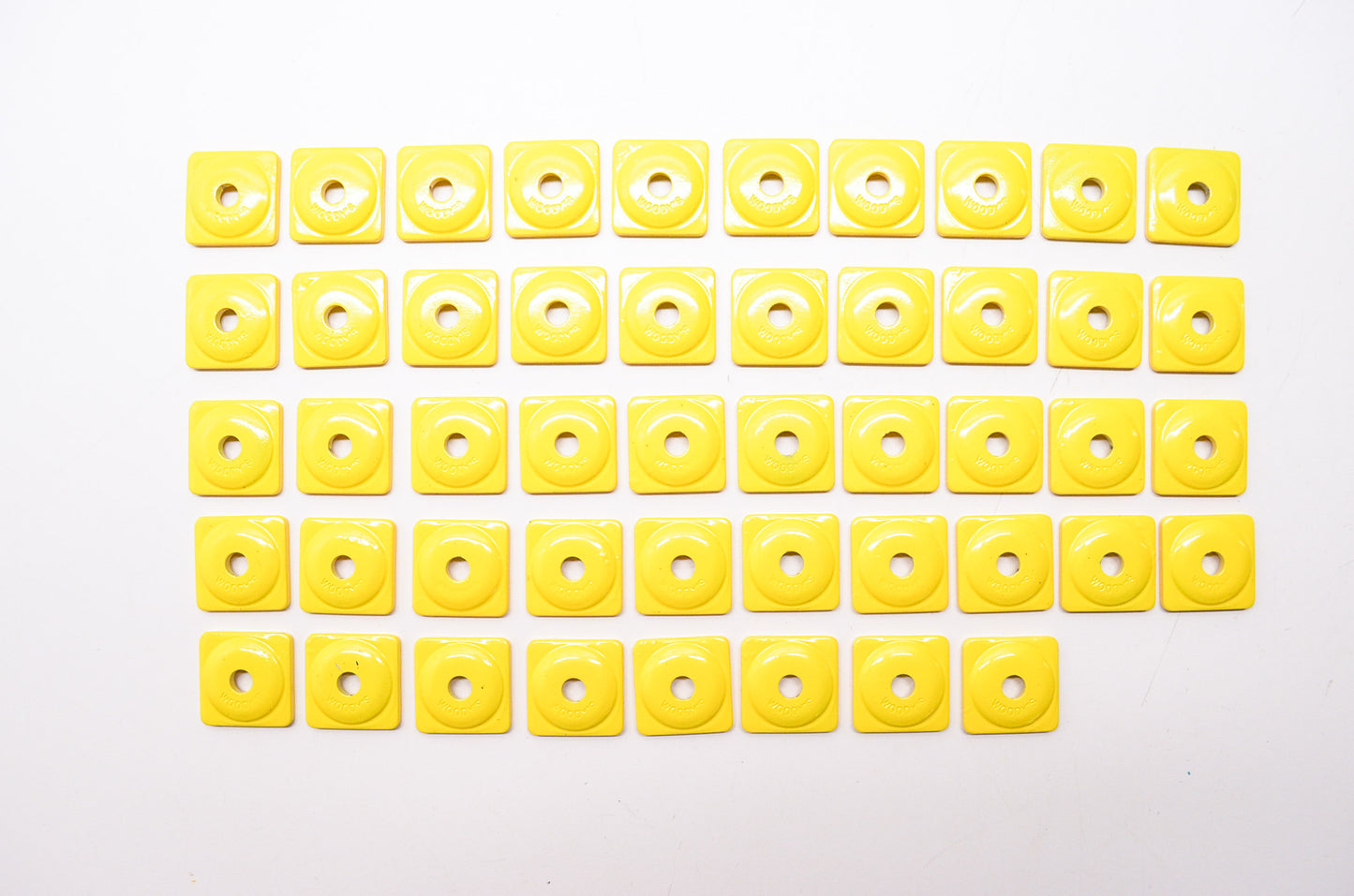 Yellow Square Snowmobile Backing Plate Stud Qty 48 NOS