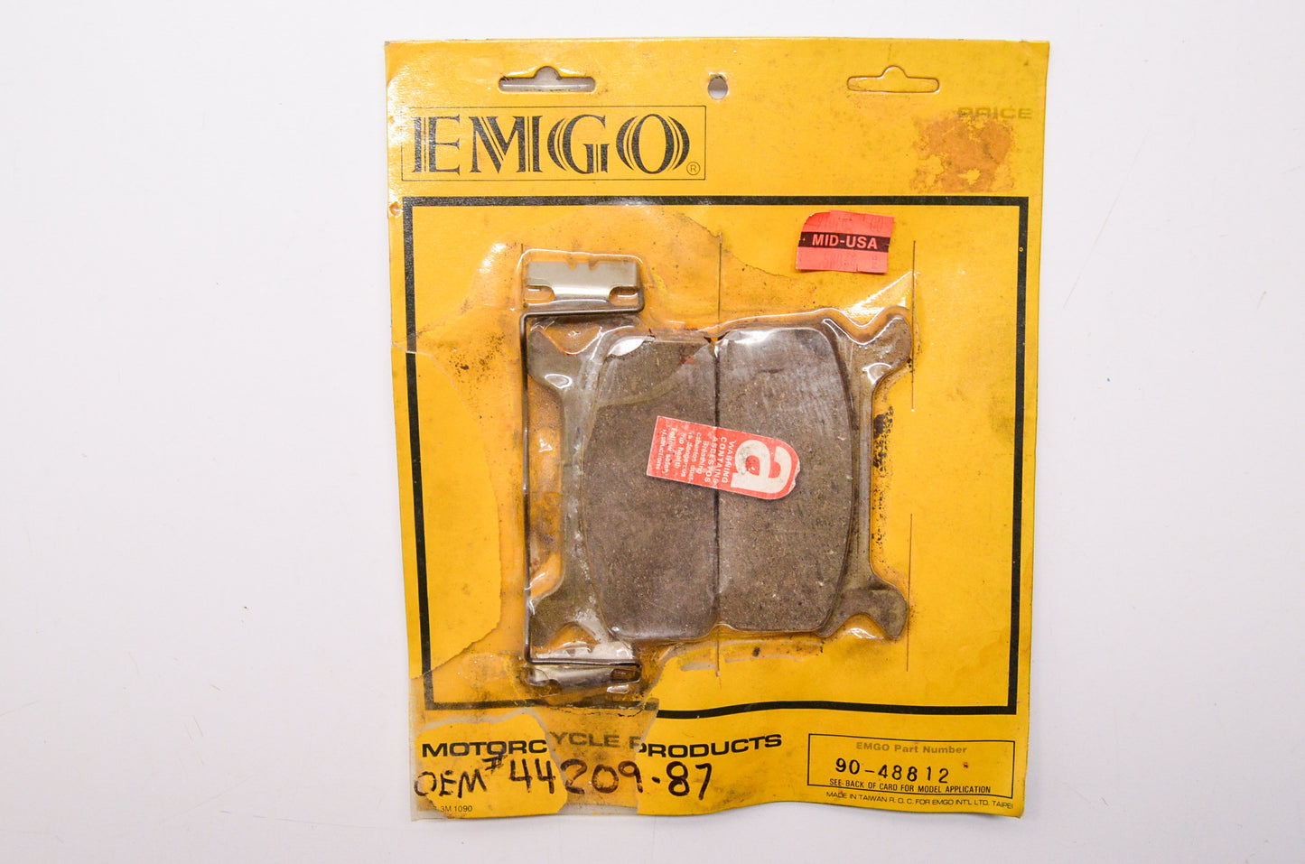 Rear Disc Brake Pad w/ Retainer Clips Harley Davidson FXR Qty 2 NOS