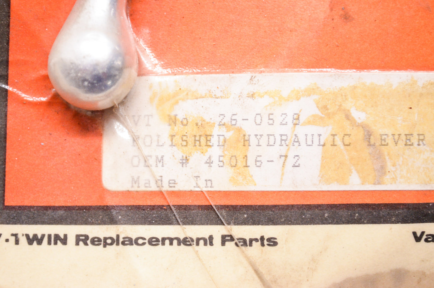Polished Hand Brake Lever Harley Davidson NOS