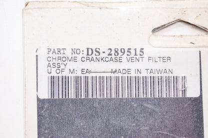 New Drag Specialties Chrome Crankcase Vent Filter Assembly Harley Davidson NOS