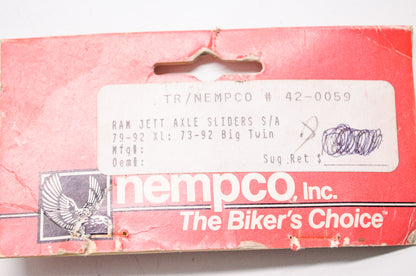 New Nempco Ram Jett Axle Slider Kit Harley Davidson XL Big Twin NOS