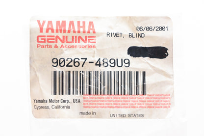 New OEM Yamaha 90267-489U9-00 Blind Rivets Qty 2 NOS