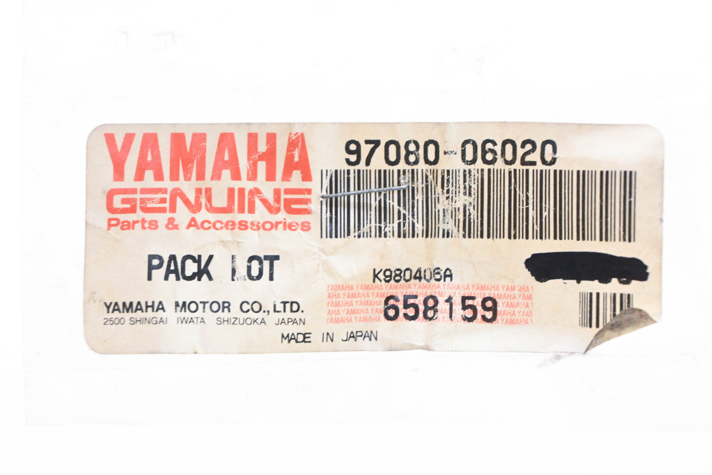 New OEM Yamaha 97080-06020-00 Hex Bolt NOS