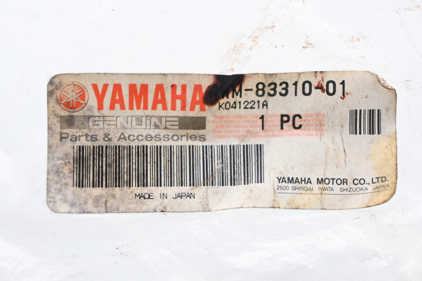 New OEM Yamaha 4WM-83310-01-00 Front Turn Signal Assembly NOS