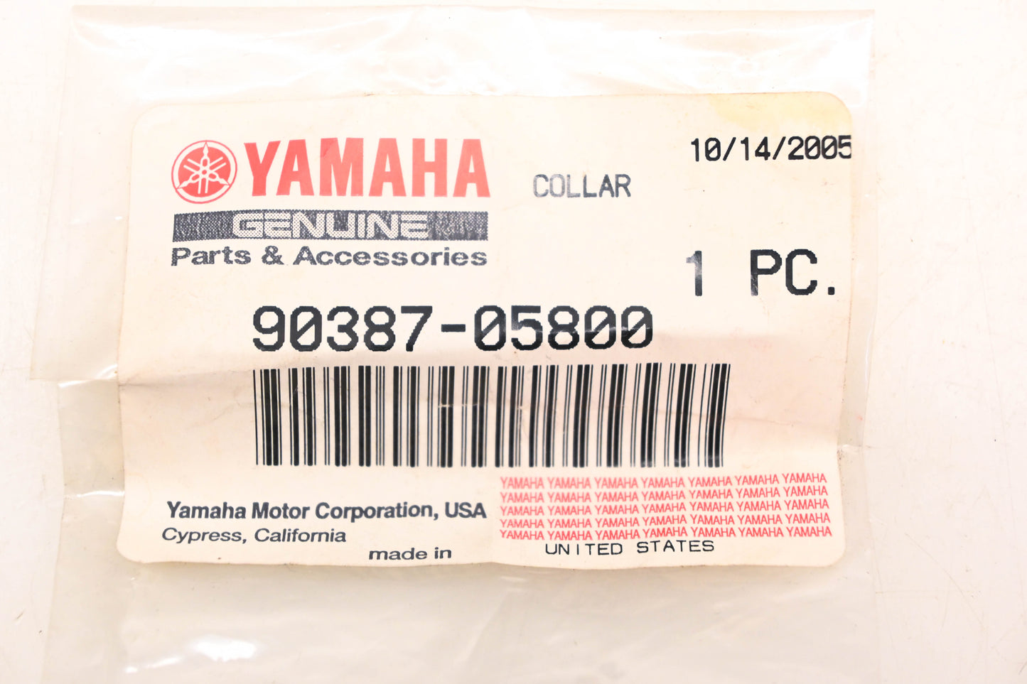 New OEM Yamaha 90387-05800-00 Collar NOS