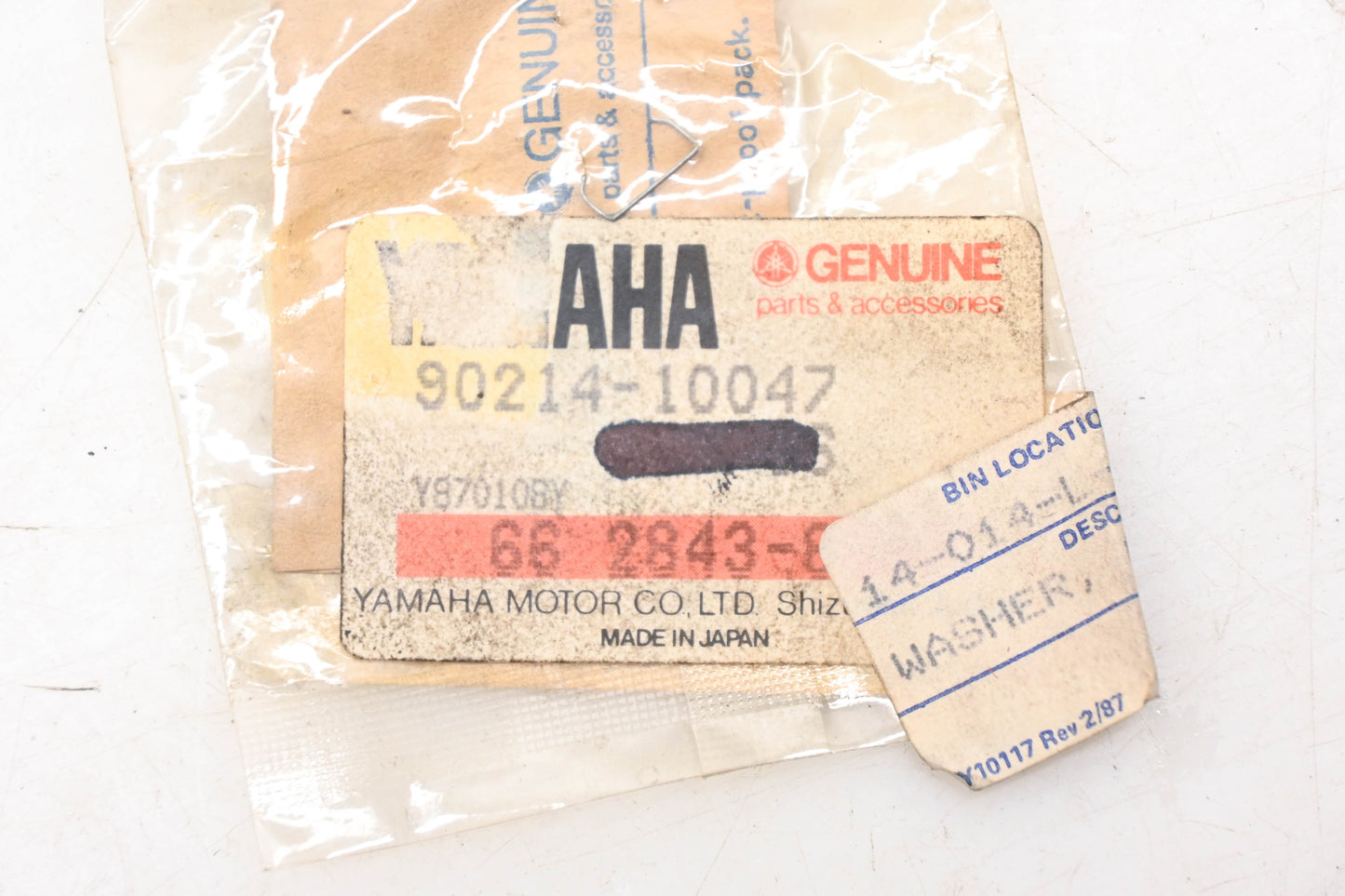 New OEM Yamaha 90214-10047-00 Lock Washer NOS