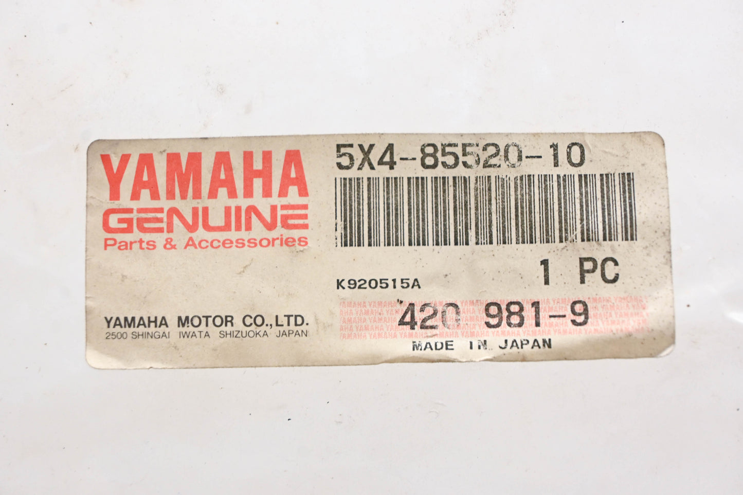 New OEM Yamaha 5X4-85520-10-00 Charge Coil Assembly NOS