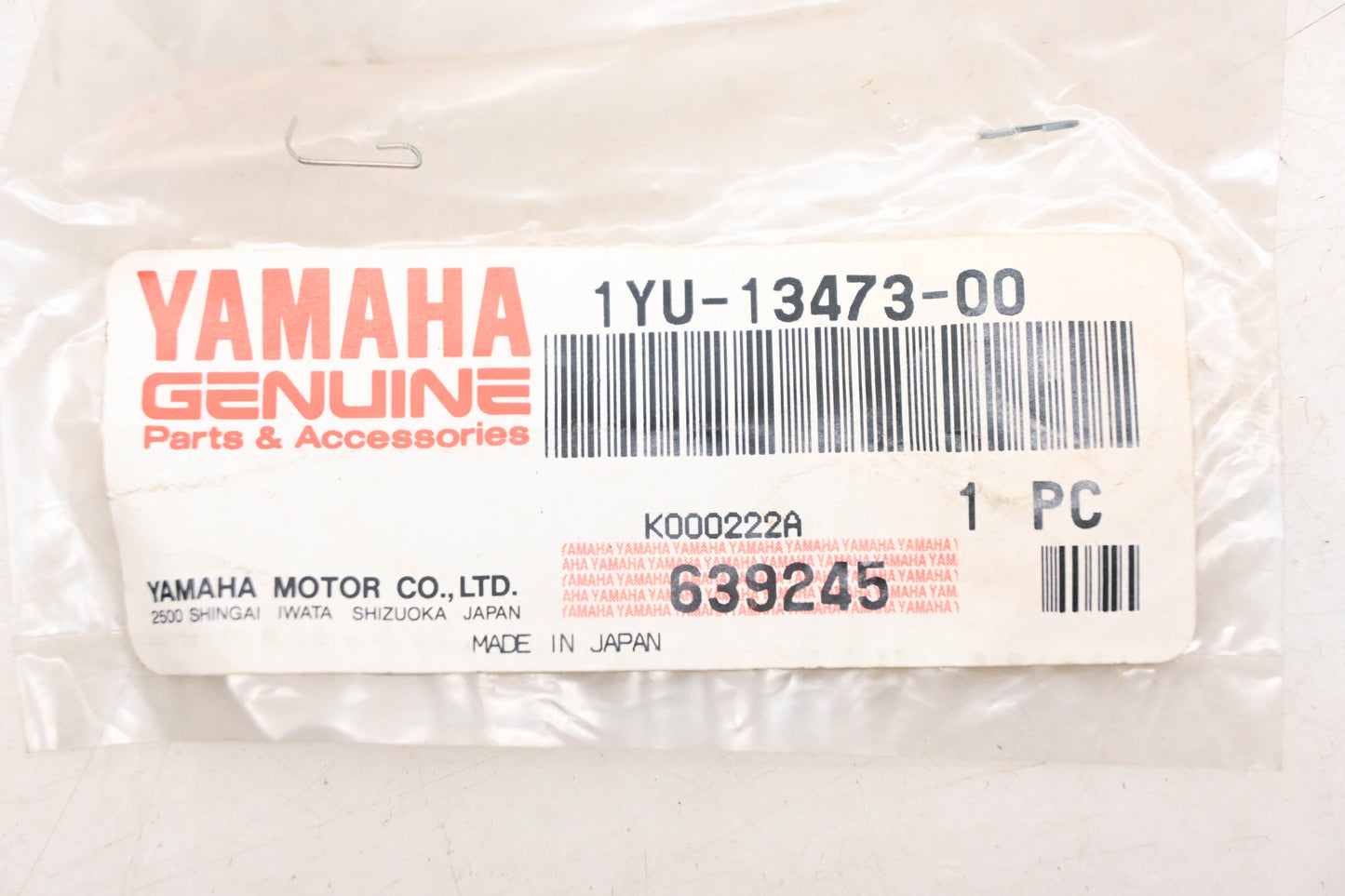 New OEM Yamaha 1YU-13473-00-00 O Ring NOS