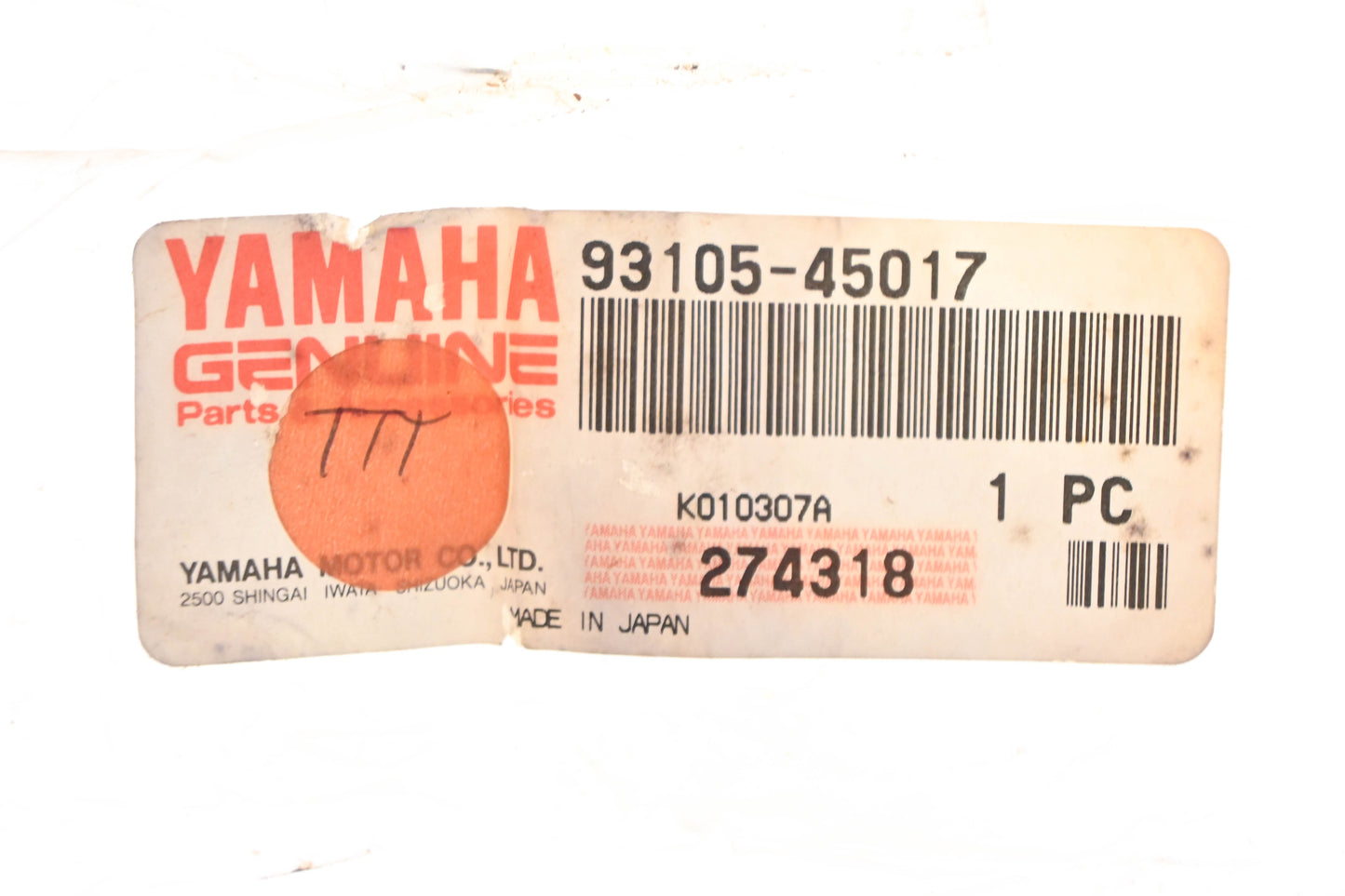 New OEM Yamaha 93105-45017-00 Oil Seal NOS