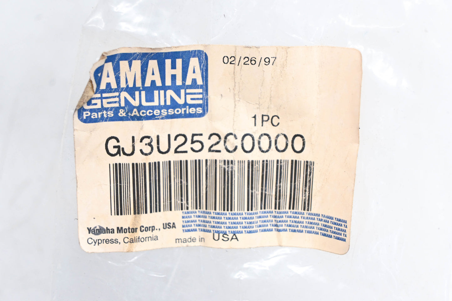 New OEM Yamaha GJ3-U252C-00-00 Teal Gunwale Cover NOS