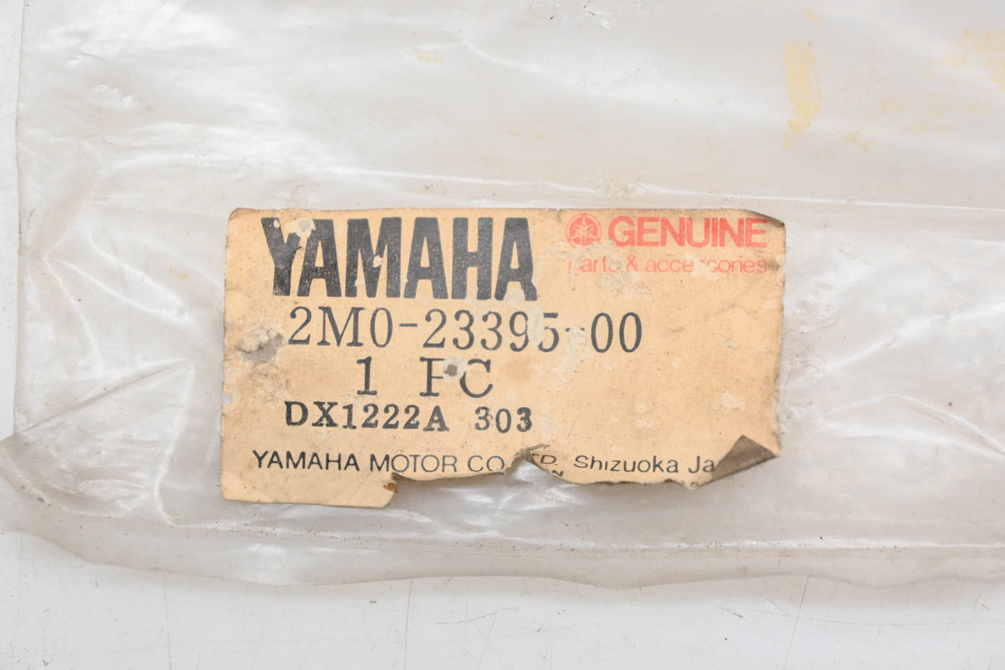 New OEM Yamaha 2M0-23395-00-00 Front Fork Emblem NOS