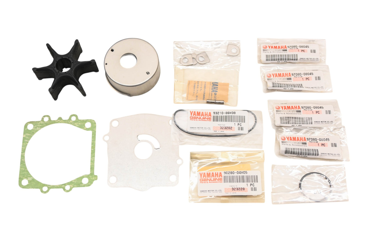 New OEM Yamaha 6E5-W0078-A1-00 Water Pump Impeller Repair Kit NOS
