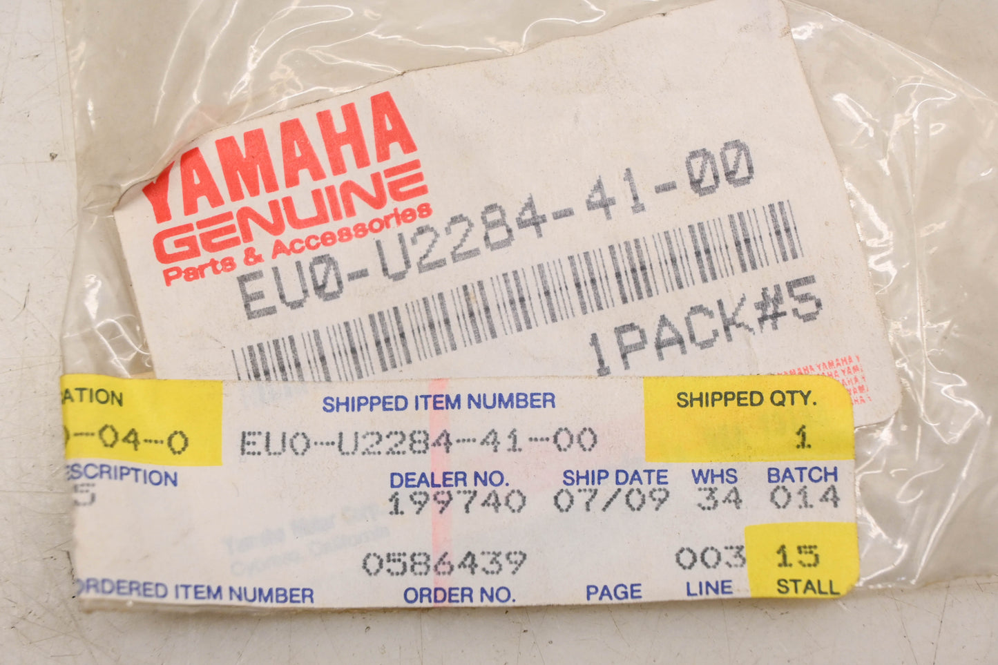 New OEM Yamaha EU0-U2284-41-00 Felt Packing NOS