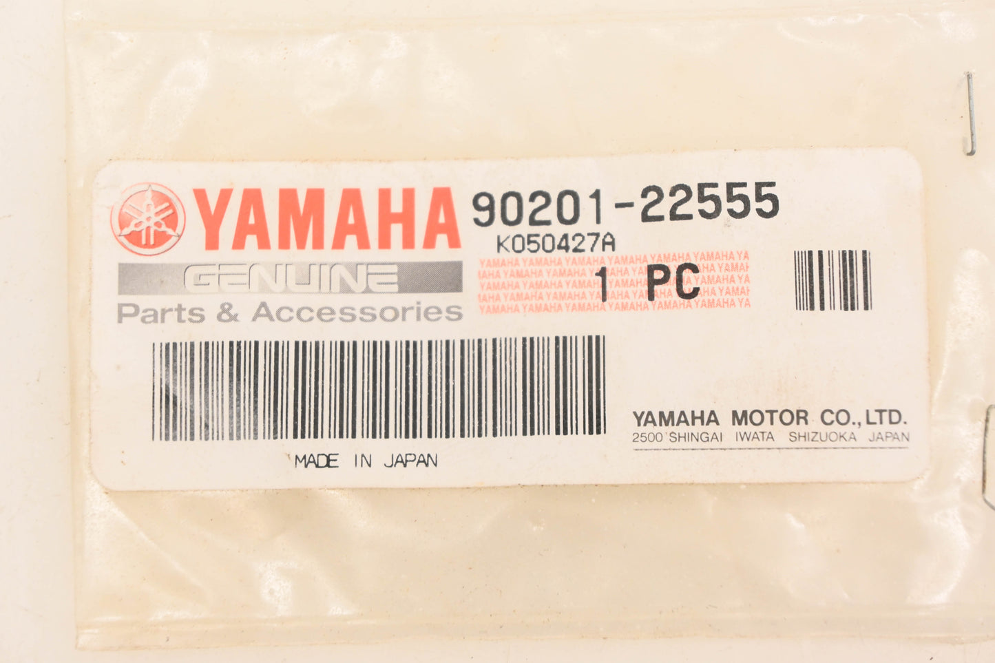 New OEM Yamaha 90201-22555-00 Plate Washer NOS