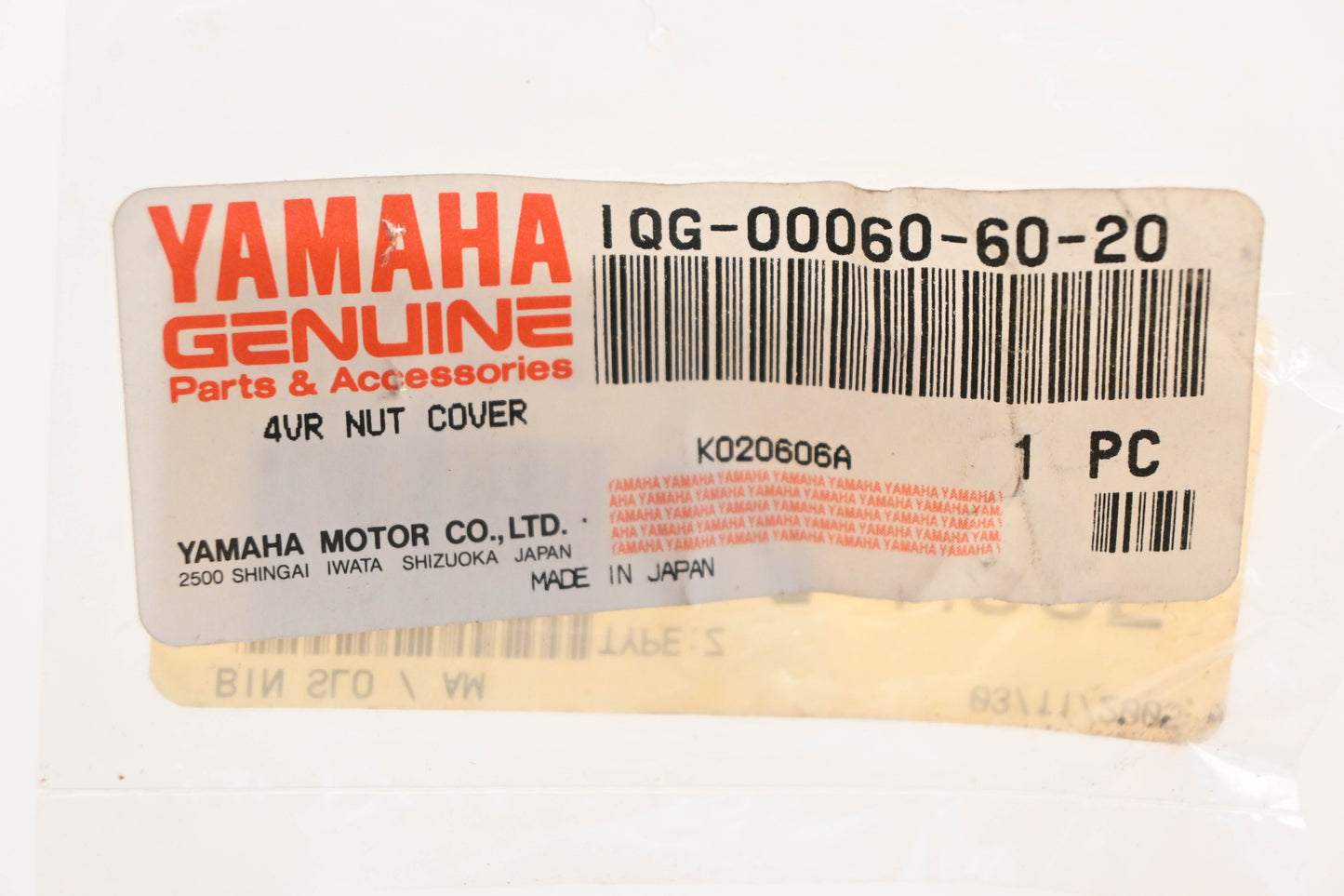New OEM Yamaha IQG-00060-60-20 Mirror Nut Cover NOS