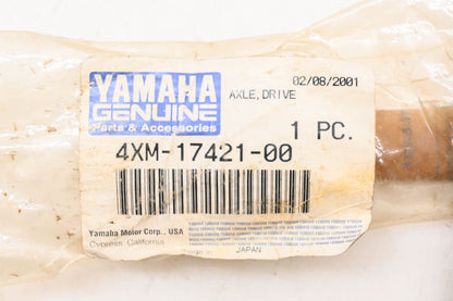 New OEM Yamaha 4XM-17421-00-00 Transmission Main Drive Axle NOS