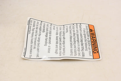 New OEM Yamaha 5UG-F4897-00-00 Warning Decal NOS