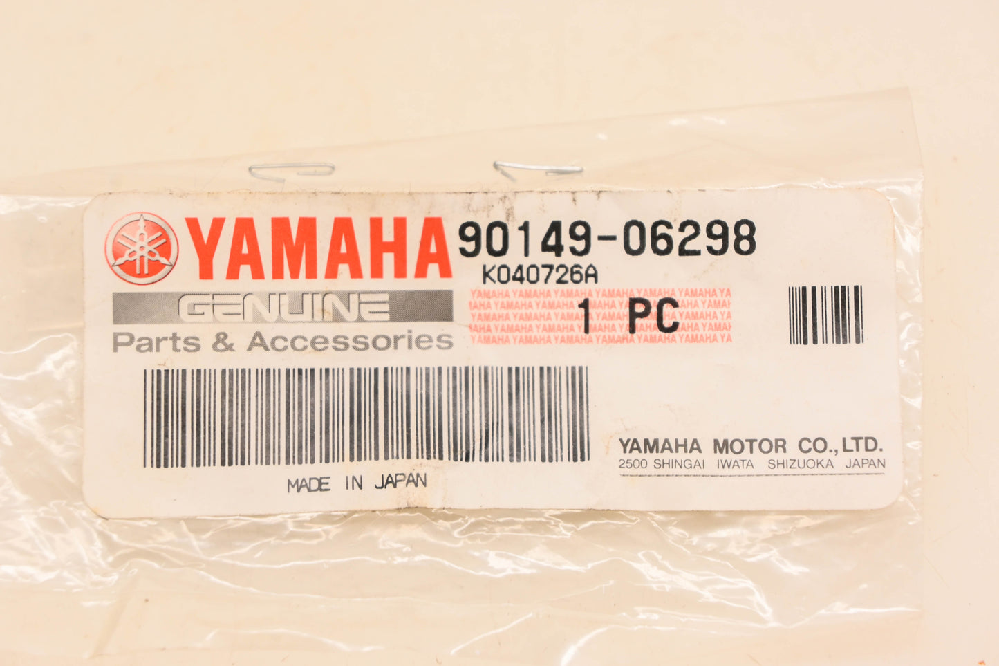 New OEM Yamaha 90149-06298-00 Special Shaped Screw NOS
