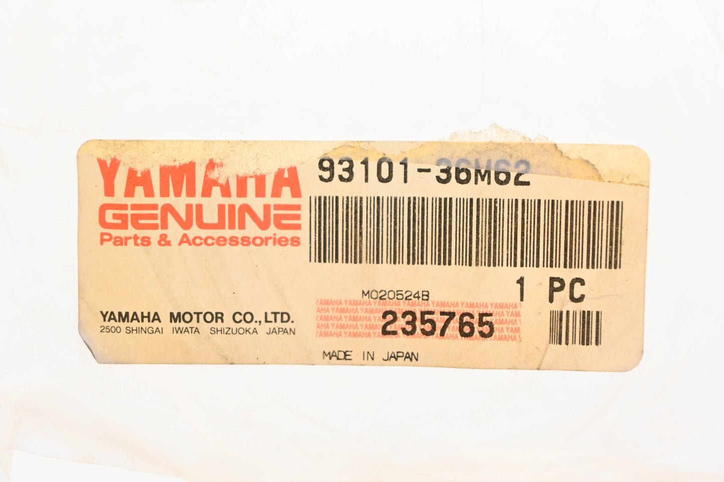 New OEM Yamaha 93101-36M62-00 Oil Seal NOS