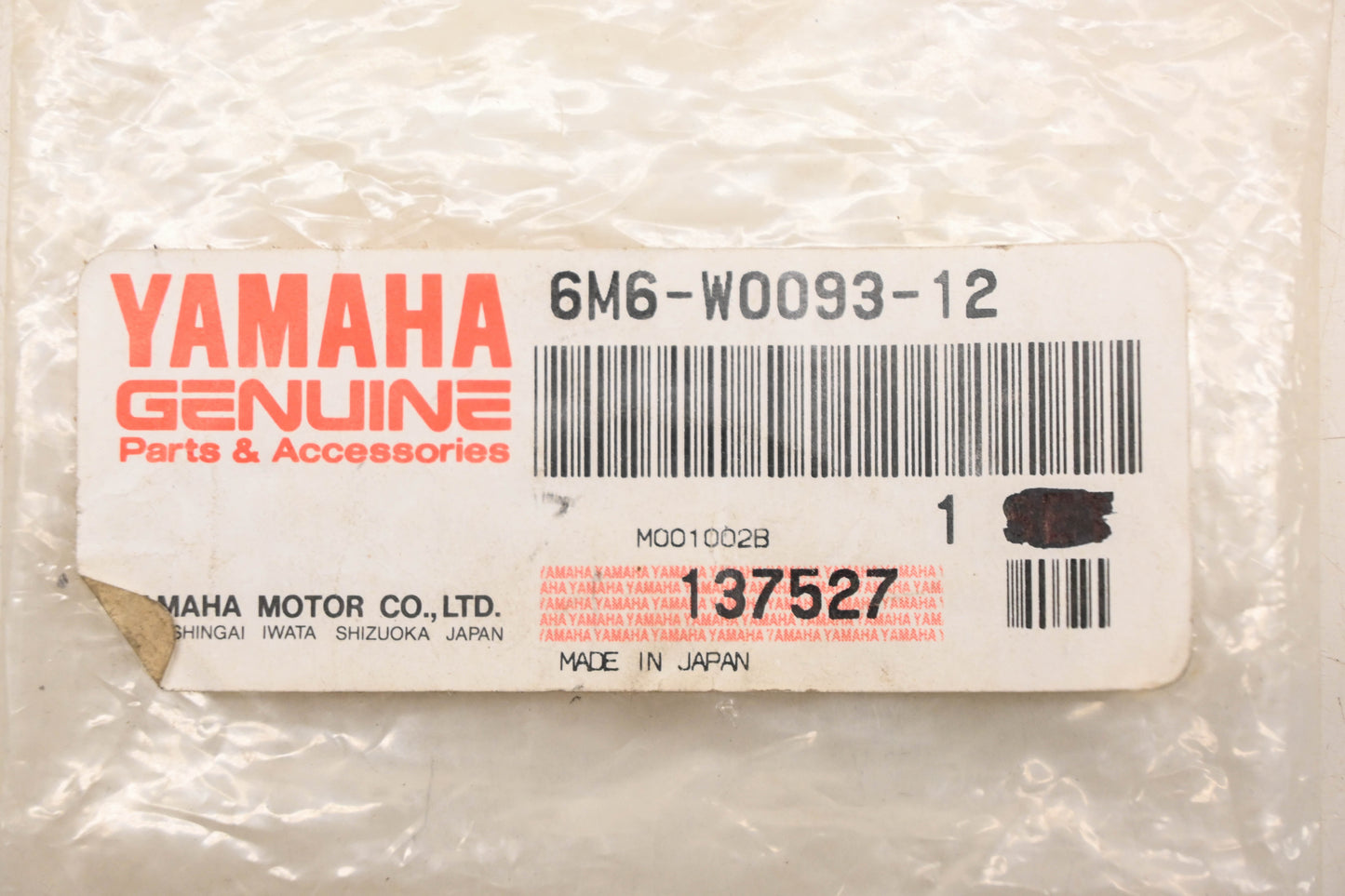 New OEM Yamaha 6M6-W0093-12-00 Carburetor Repair Kit NOS