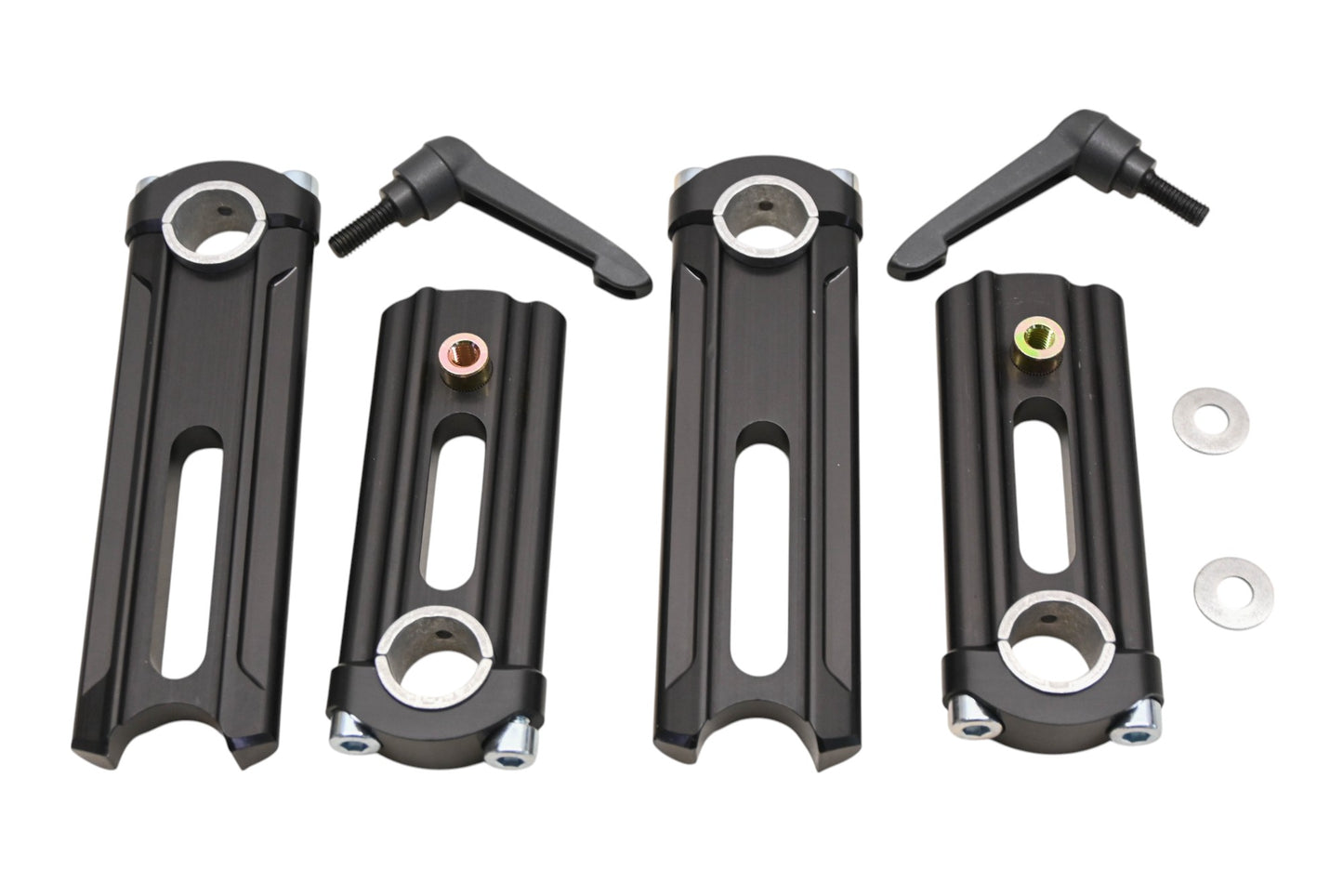 ROX 1R-HA68SEK Black Handlebar Height Adjustable Riser Kit NOS