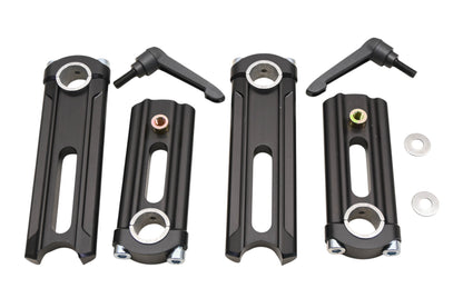 ROX 1R-HA68SEK Black Handlebar Height Adjustable Riser Kit NOS