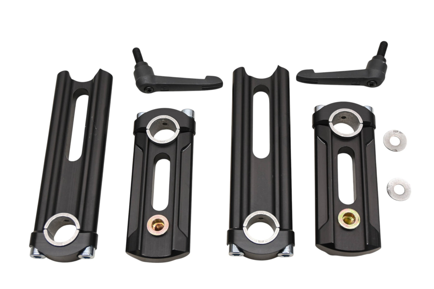 ROX 1R-HA68SEK Black Handlebar Height Adjustable Riser Kit NOS