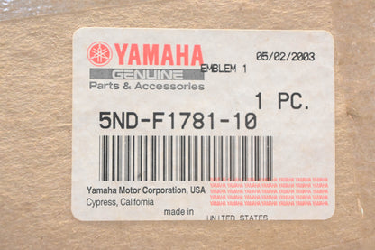 New OEM Yamaha 5ND-F1781-10-00 Kodiak 450 Emblem Decal NOS