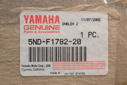 New OEM Yamaha 5ND-F1781-20-00 Kodiak 450 Emblem Decal NOS