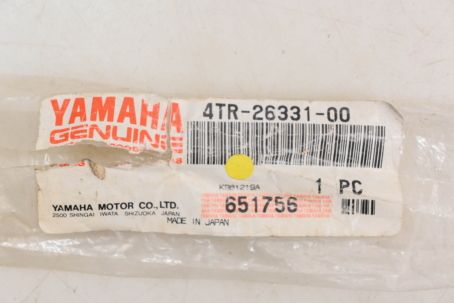 New OEM Yamaha 4TR-26331-00-00 Choke Cable NOS