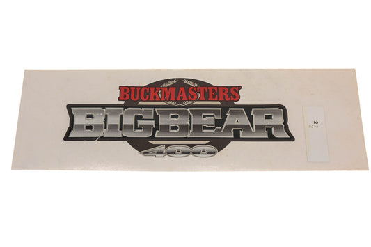 New OEM Yamaha 5FU-F173G-A0-00 Buckmasters Big Bear 400 Emblem Decal NOS