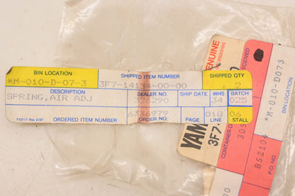 New OEM Yamaha 3F7-14134-00-00 Air Screw Springs Qty 2 NOS