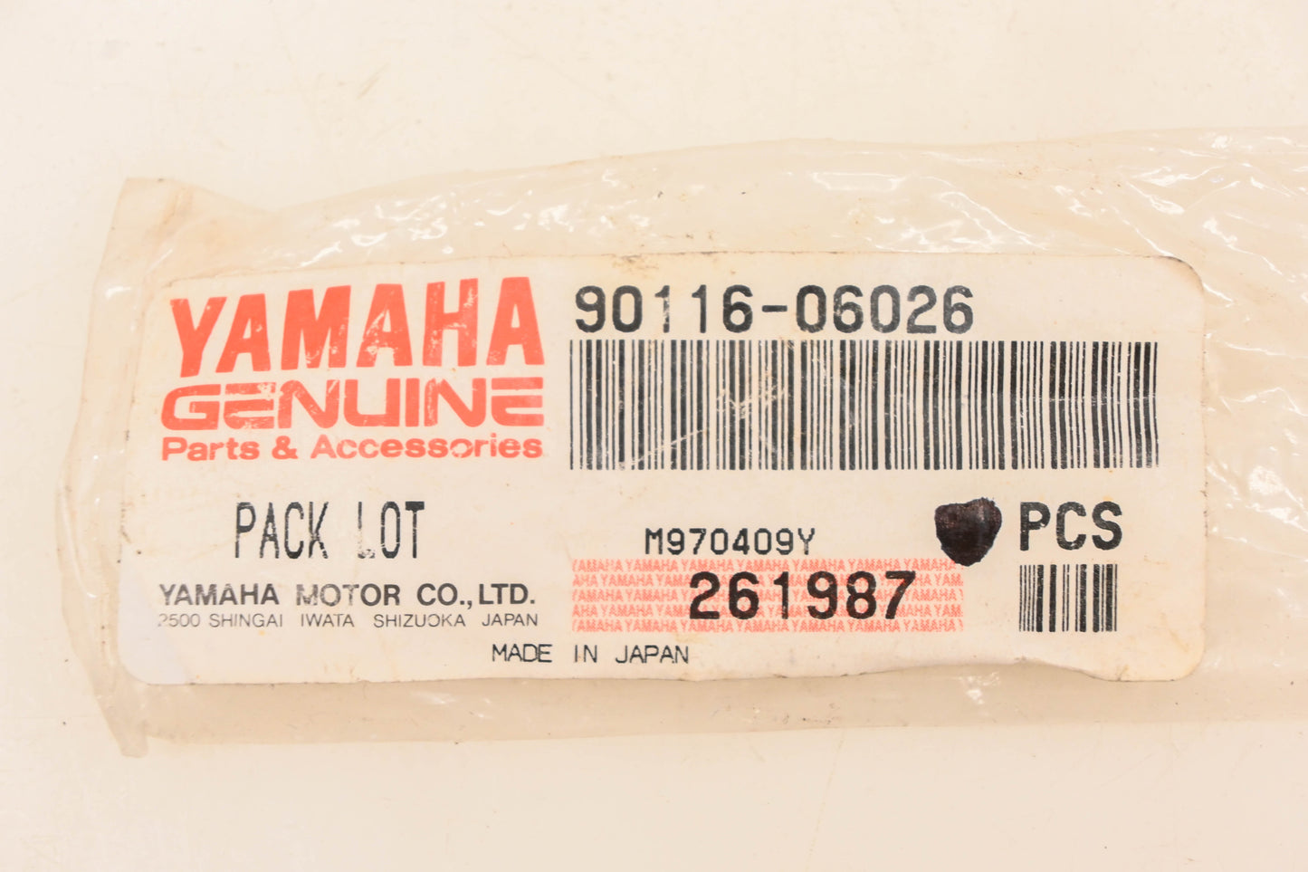 New OEM Yamaha 90116-06026-00 Stud Bolt NOS