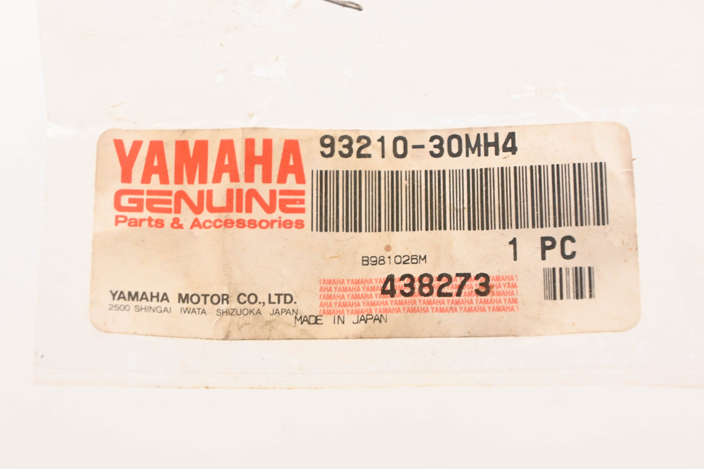 New OEM Yamaha 93210-30MH4-00 O Rings Qty 2 NOS