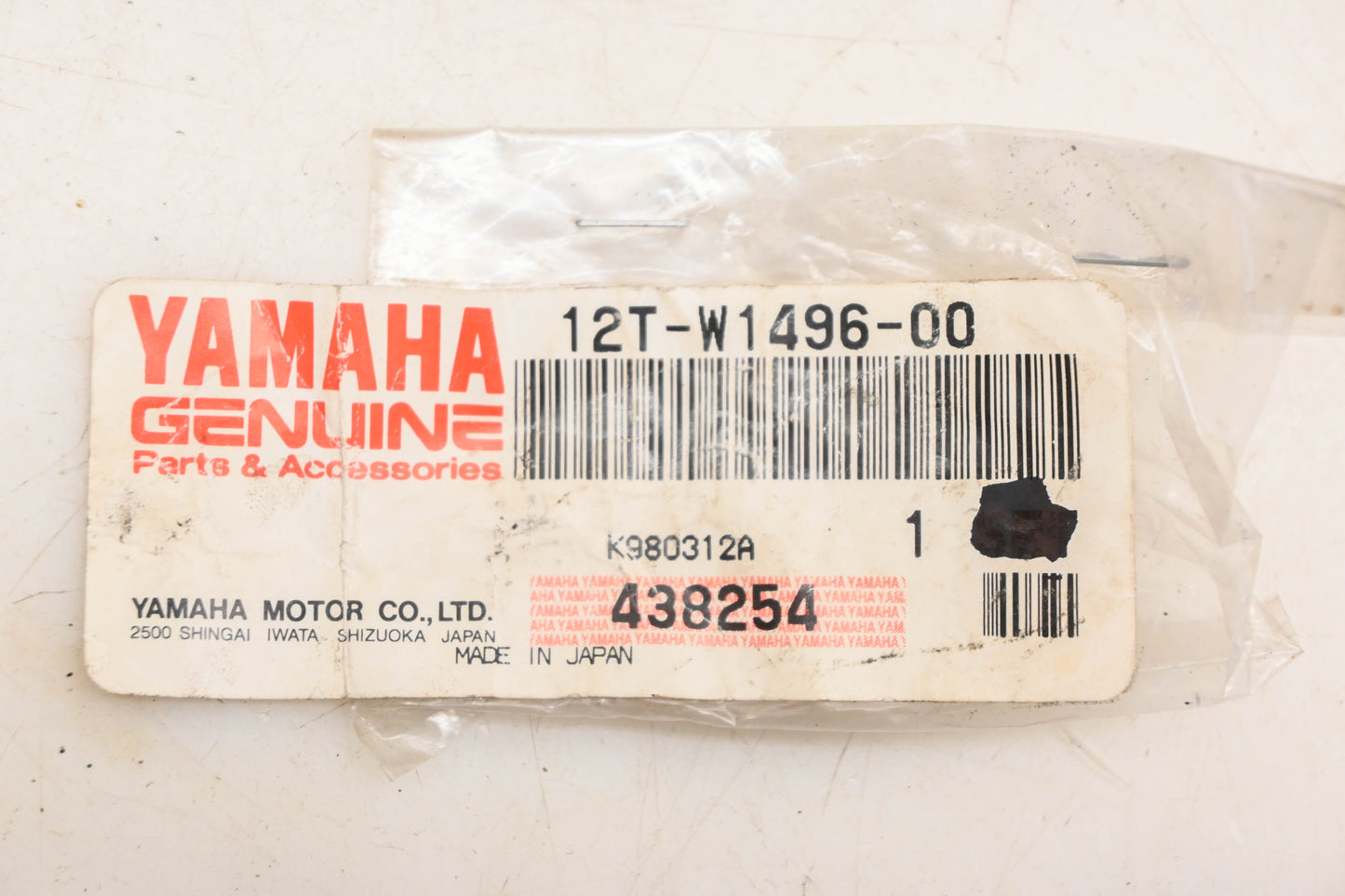 New OEM Yamaha 12T-W1496-00-00 Carburetor Needle & Seat NOS