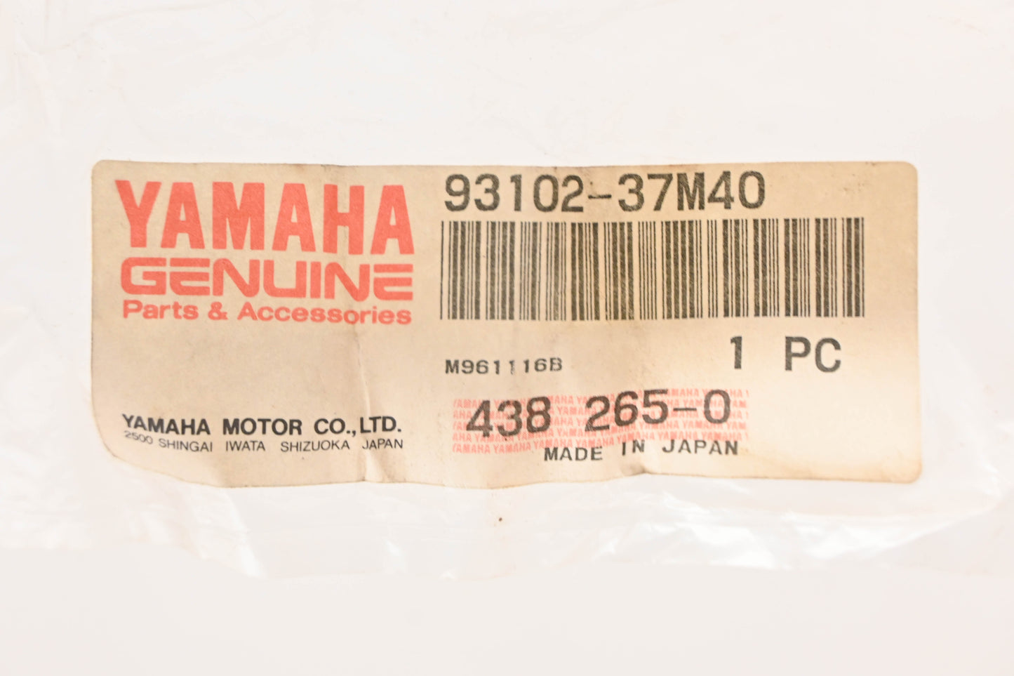 New OEM Yamaha 93102-37M40-00 Oil Seal NOS