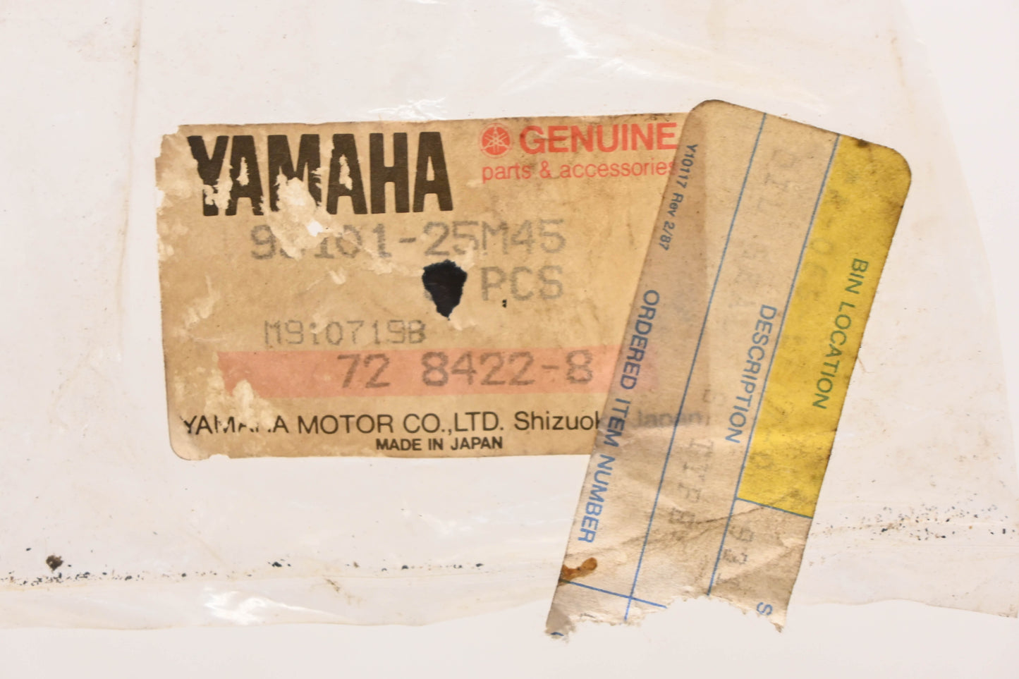 New OEM Yamaha 93101-25M45-00 Oil Seal NOS