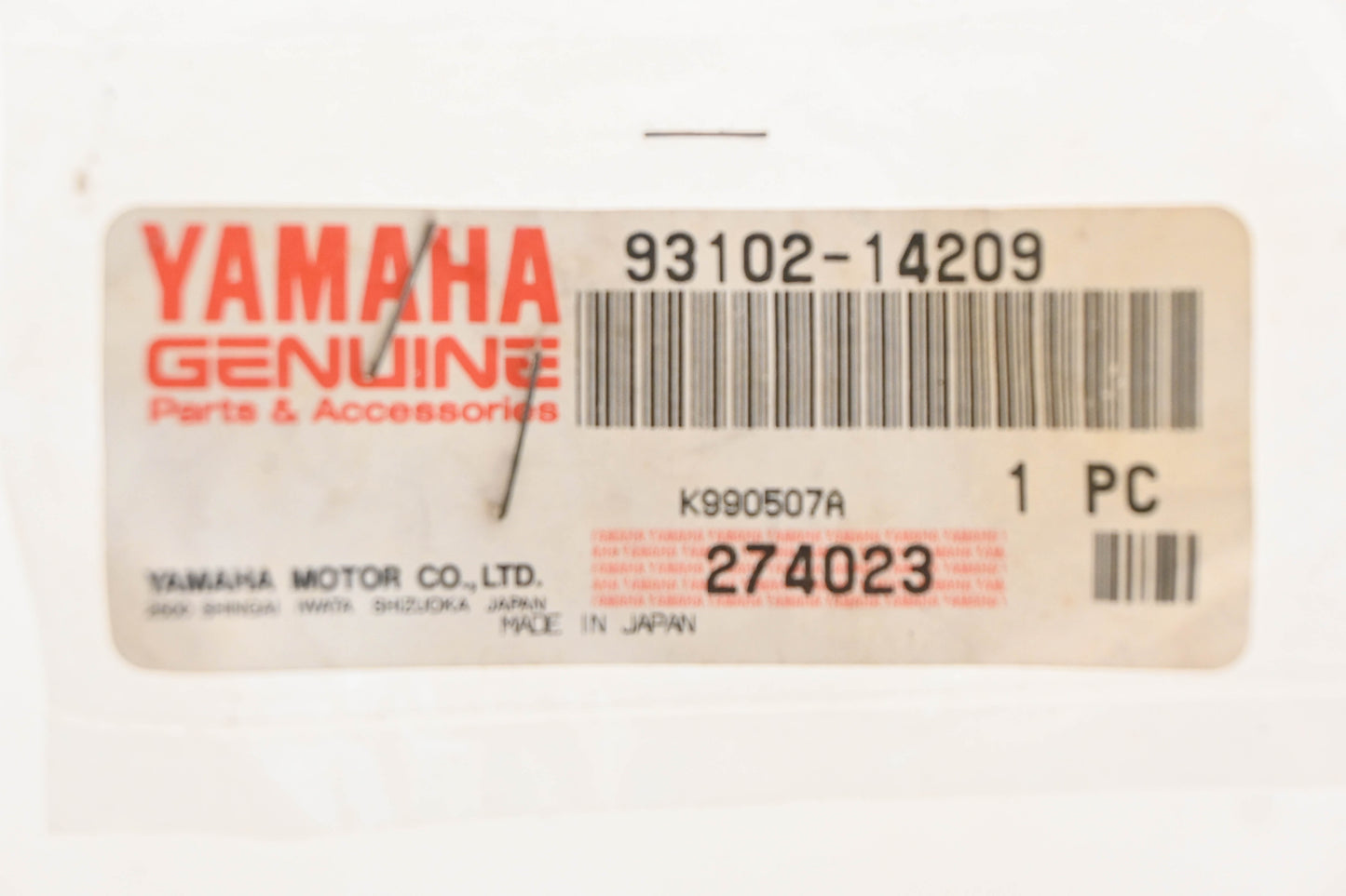 New OEM Yamaha 93102-14209-00 Oil Seal NOS