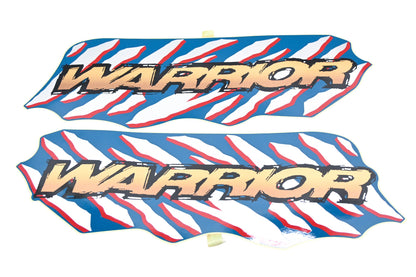 New OEM Yamaha 3GD-2165A-80-00 Warrior YFM350 Rear Fender Graphic Decal Kit NOS