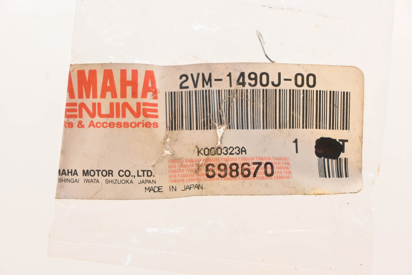 New OEM Yamaha 2VM-1490J-00-00 Carburetor Needle Repair Kit NOS