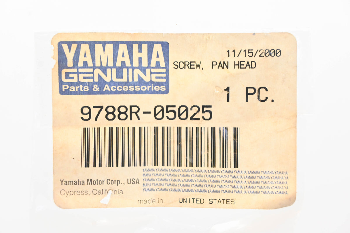 New OEM Yamaha 9788R-05025-00 Pan Head Screw NOS