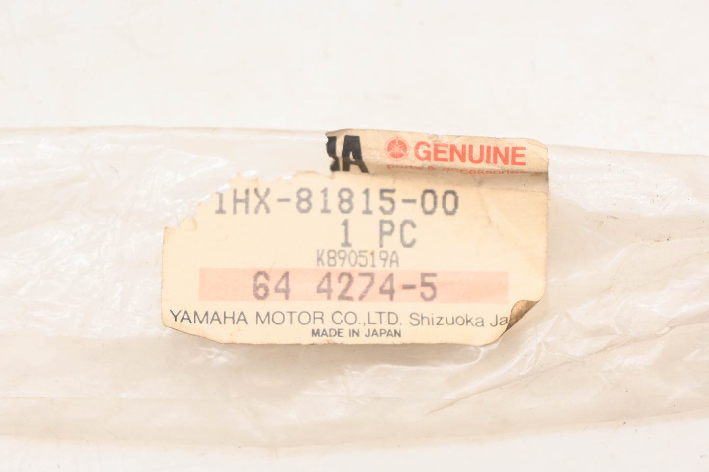 New OEM Yamaha 1HX-81815-00-00 Starter Motor Cable NOS