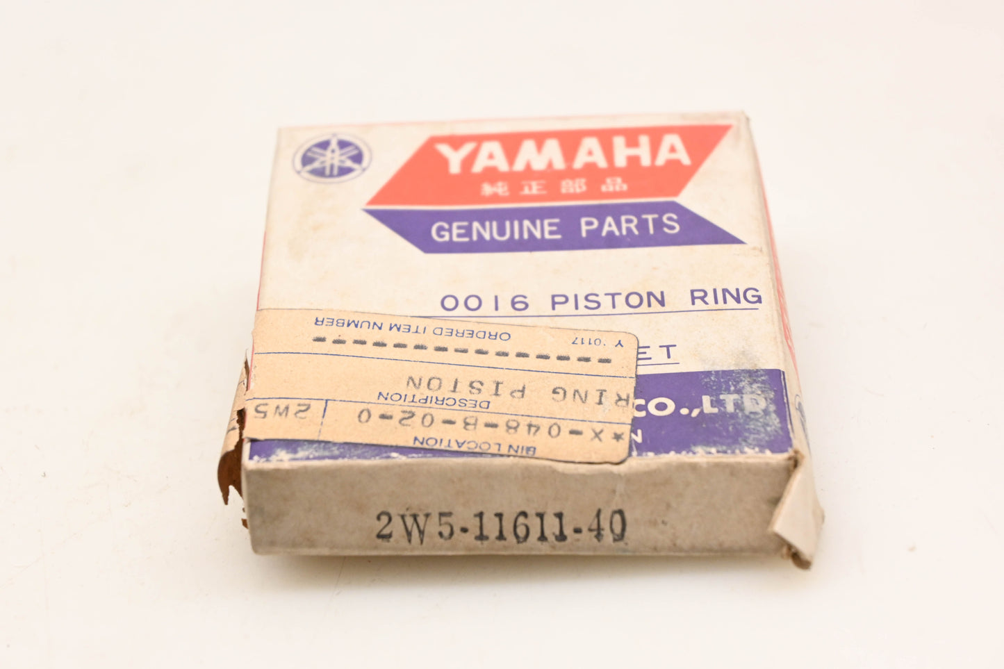 New OEM Yamaha 2W5-11611-40-00 Piston Ring NOS