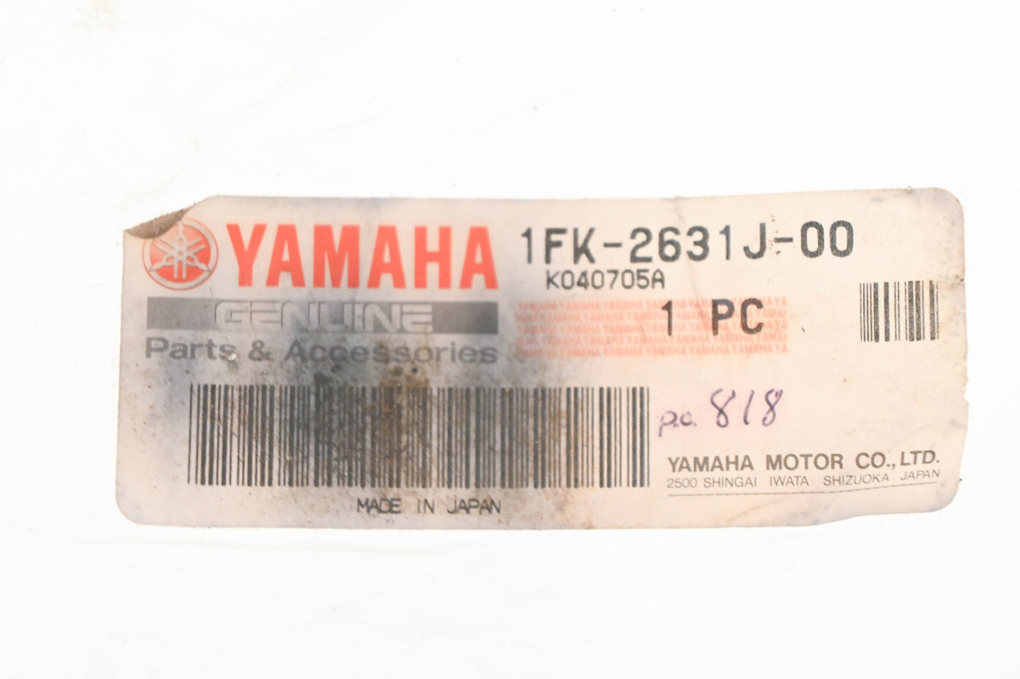 New OEM Yamaha 1FK-2631J-00-00 Throttle Cable NOS