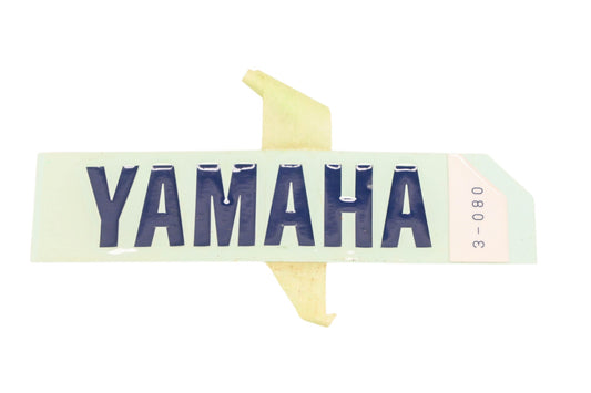 New OEM Yamaha 99233-00080-00 Black Emblem Decal NOS