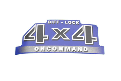 New OEM Yamaha 5KM-2163G-C0-00 Blue Diff-Lock 4x4 Oncommand Decal NOS