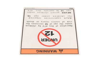 New OEM Yamaha 4EM-2415A-00-00 Caution Warning Emblem Decal NOS