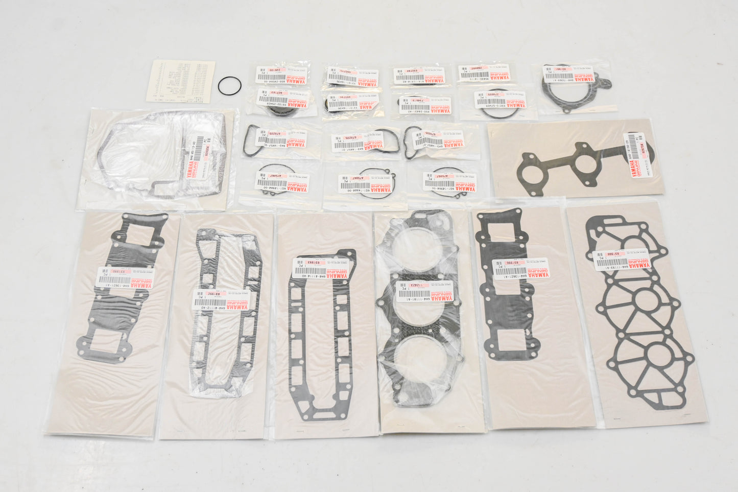 New OEM Yamaha 6H4-W0001-A1-00 Powerhead Gasket Kit NOS